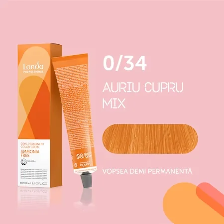 Vopsea de par demi permanenta fara amoniac 0/34, 60ml, Londa Professional