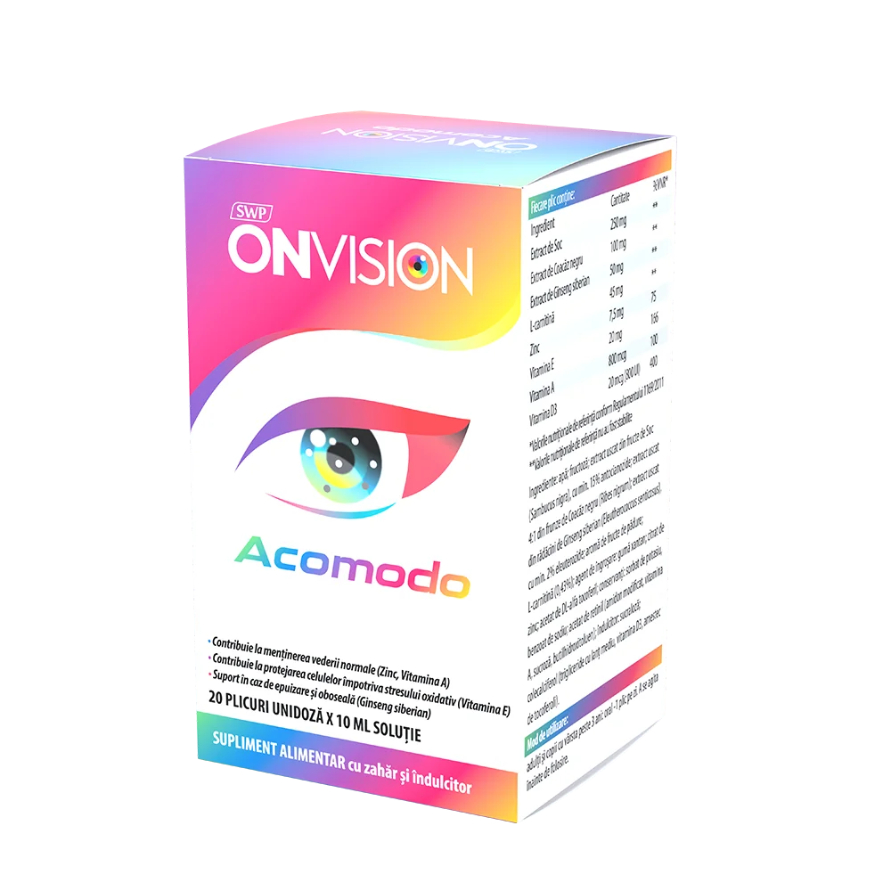 Ovision Acomodo, 20 plicuri, Sun Wave Pharma