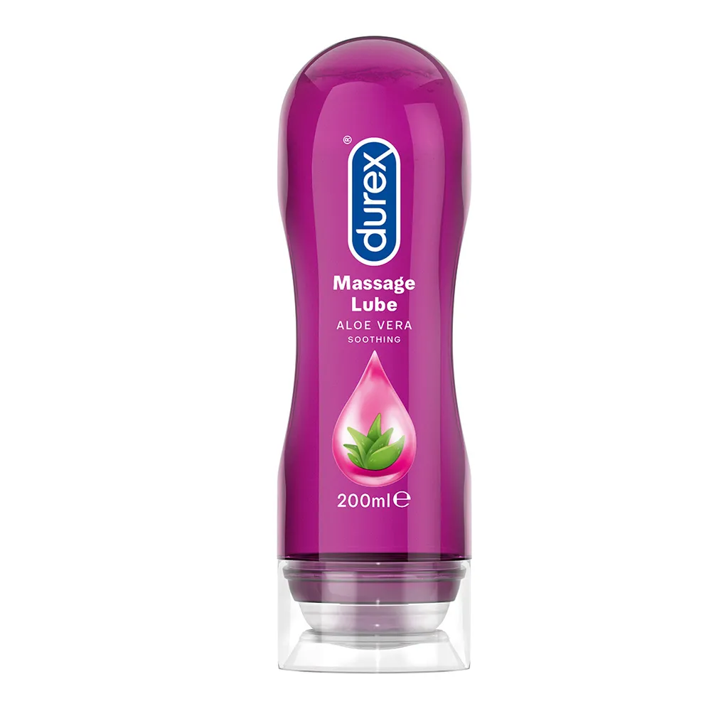 Gel lubrifiant pentru masaj 2in1 Stimulating Aloe Vera, 200 ml, Durex Play