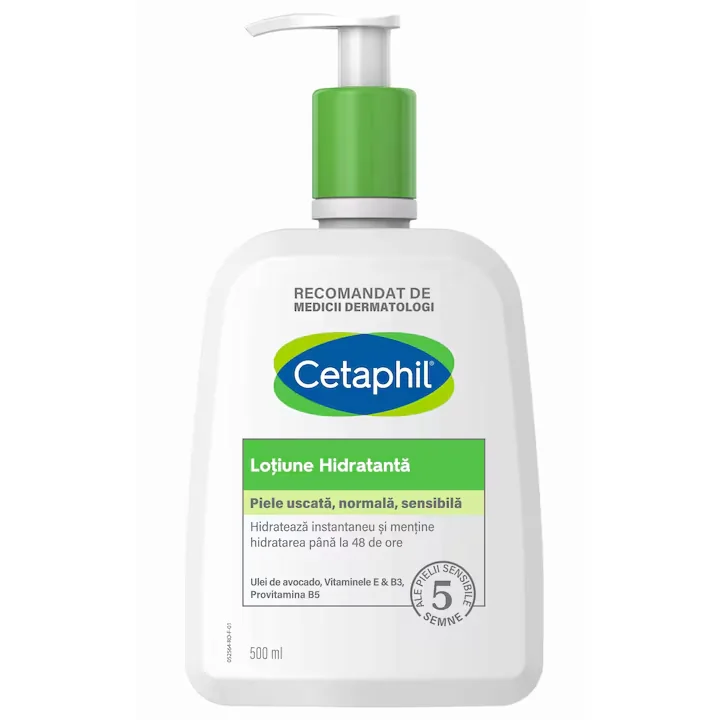 Lotiune hidratanta pentru fata si corp, 500ml, Cetaphil