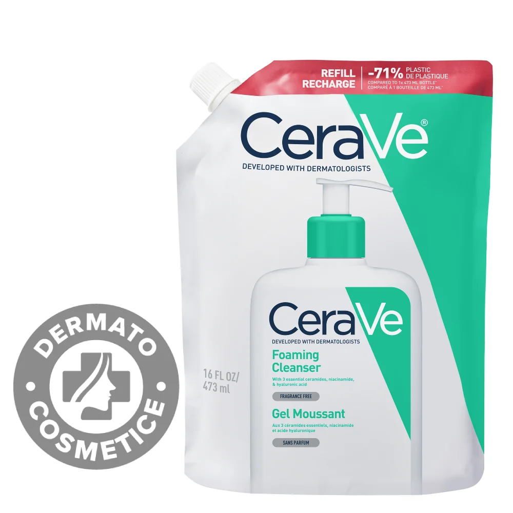 Rezerva Gel de curatare spumant piele normal-grasa, 473ml, CeraVe