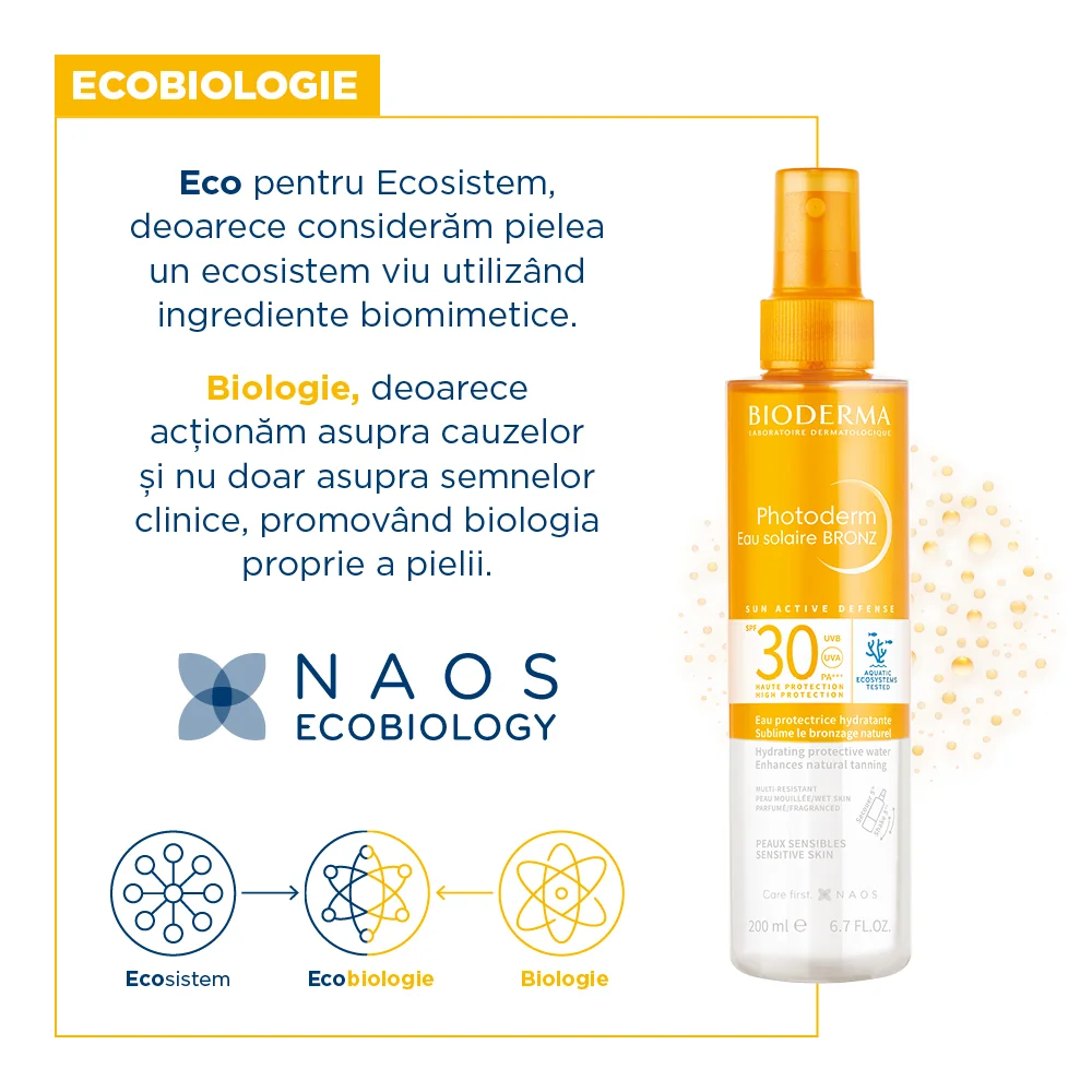 Apa de protectie solara SPF 30 Photoderm, 200ml, Bioderma