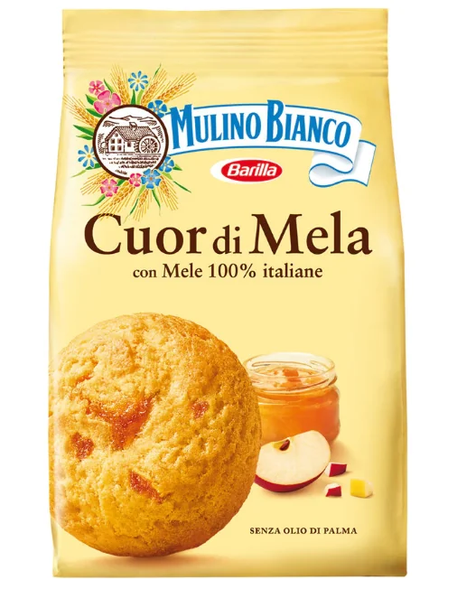 Biscuiti cu gem de mere Cuor di Mela, 250g, Mulino Bianco