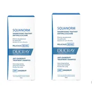 Pachet Sampon tratament anti-matreata uscata Squanorm 1 + 50% reducere la al doilea produs, 2 x 200ml, Ducray