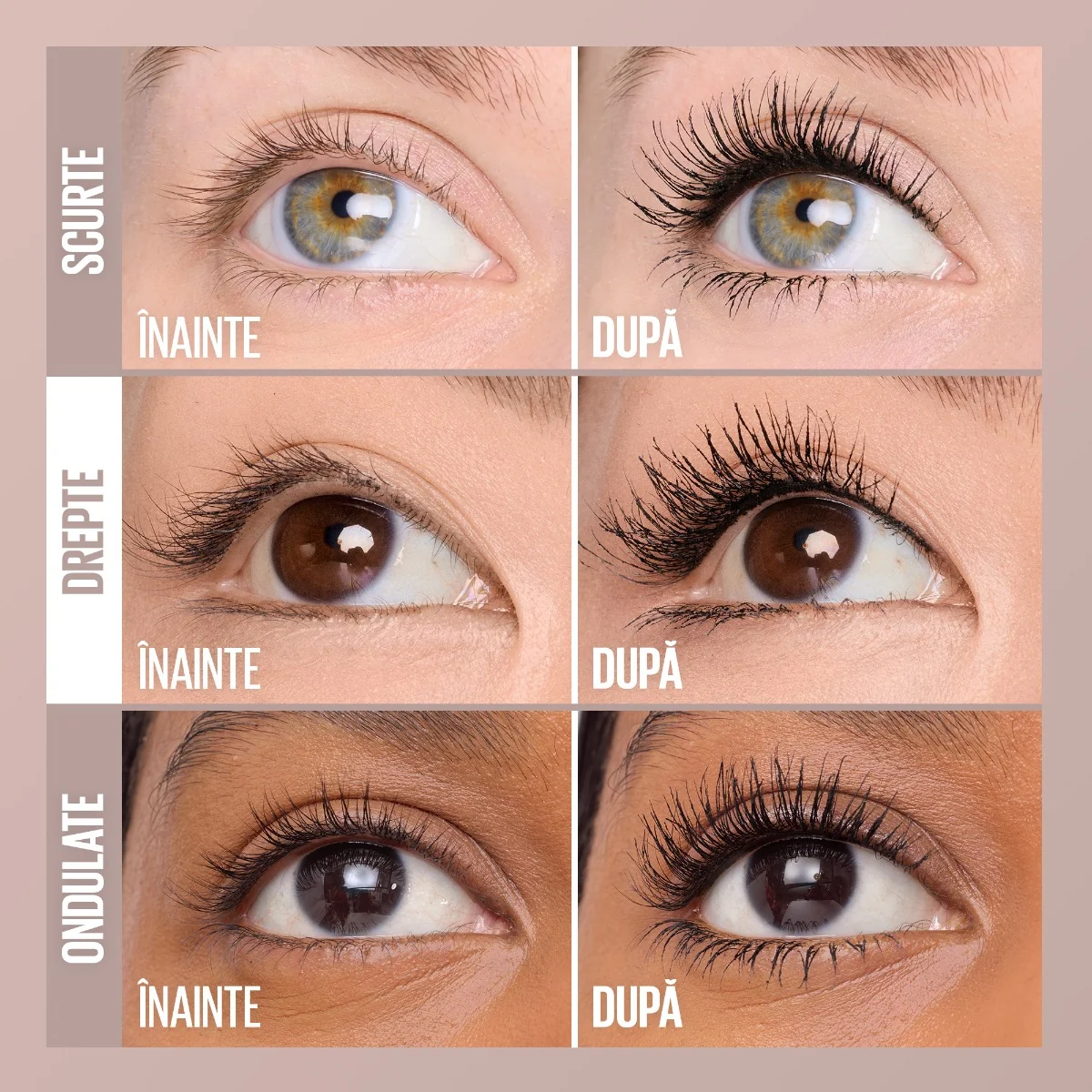 Mascara pentru gene alungite si volum intens Lash Sensational Body, 9ml, Maybelline 