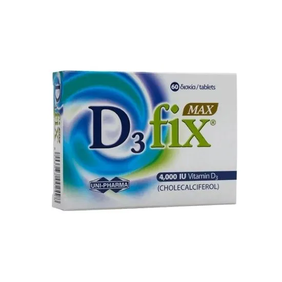 D3fix 4000IU, 60 comprimate, Uni Pharma