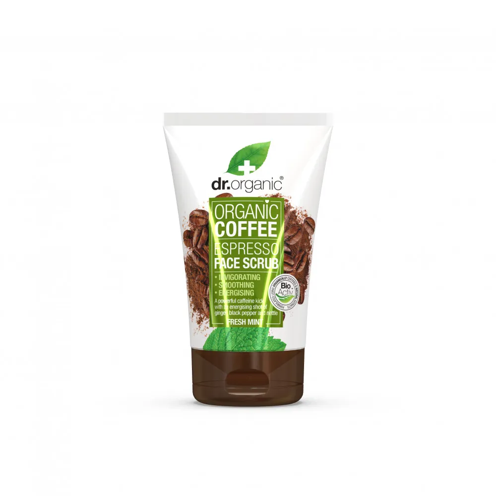 Dr.Organic Coffee Mint Scrub pentru fata, 125ml