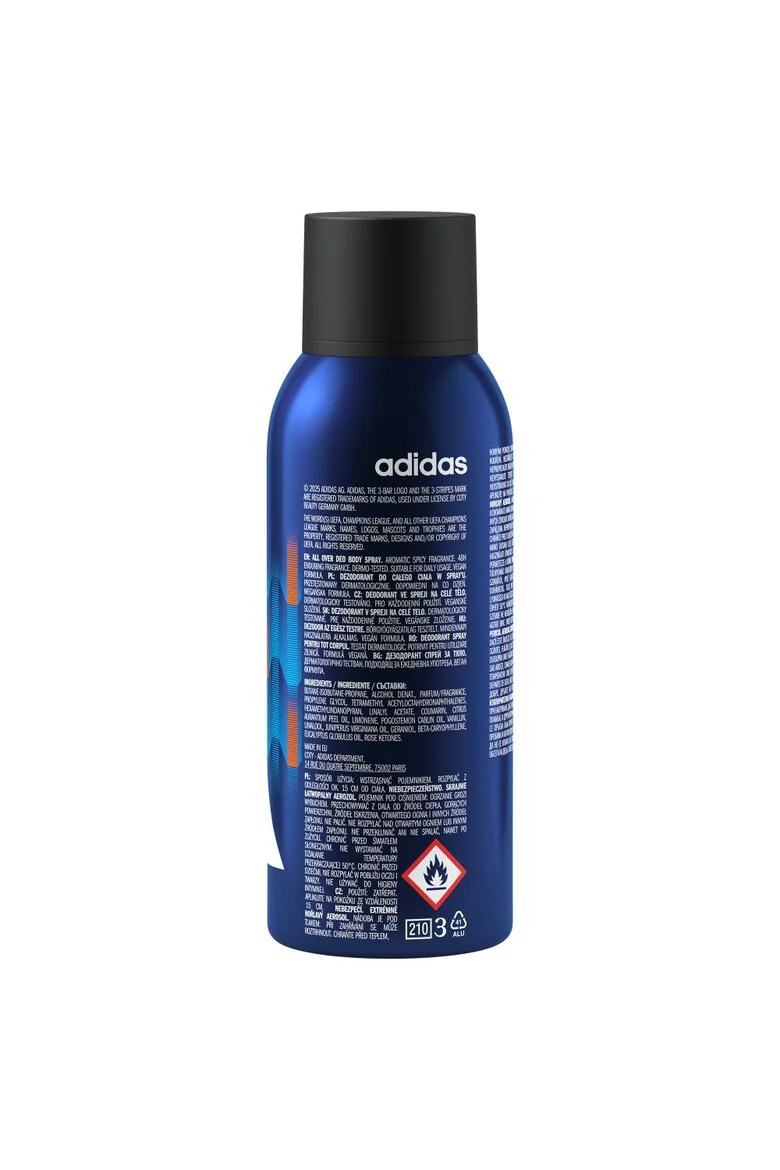 Deodorant spray UEFA Pro Player Dbs, 150ml, Adidas