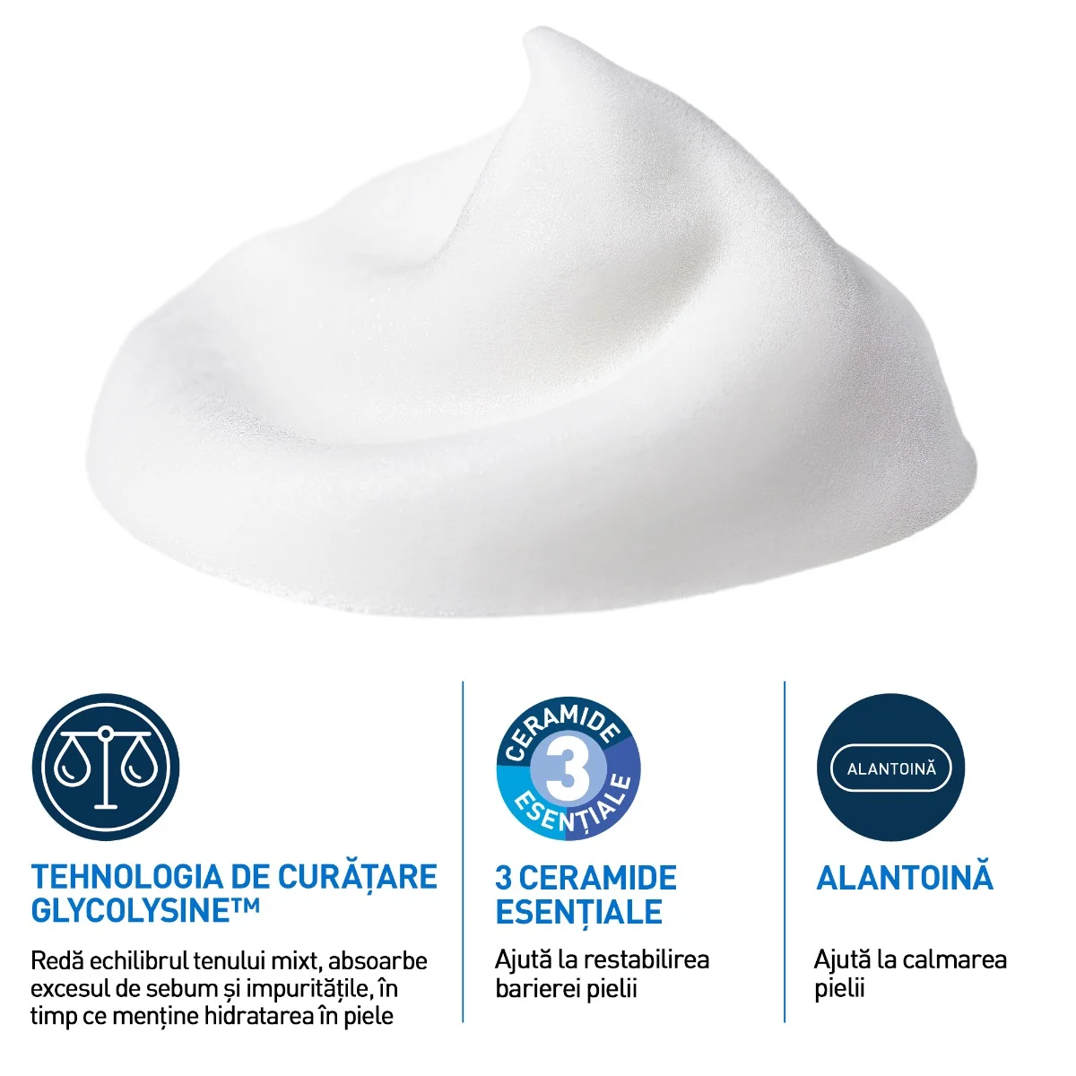Spuma de curatare reechilibranta pentru ten normal si mixt, 148ml, CeraVe