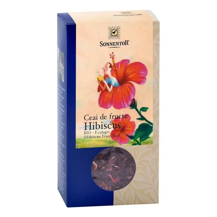 Ceai Bio Hibiscus (Hibiscus sabdariffa), 80g, Sonnentor