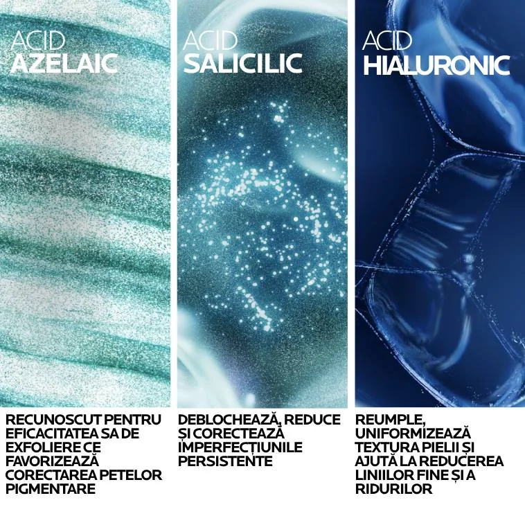 Gel-crema cu o textura usoara si o eficacitate dubla asupra imperfectiunilor si semnelor de imbatranire Effaclar A.Z., 40ml, La Roche-Posay