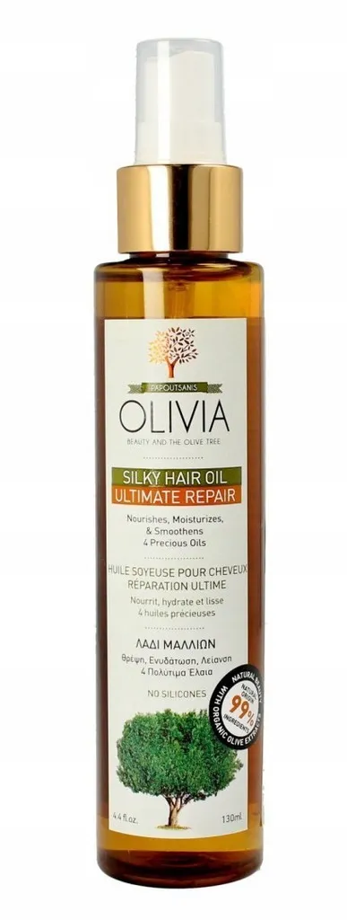 Ulei de par regenerator Beauty & The Olive Tree Ultimate Repair, 130ml, Olivia