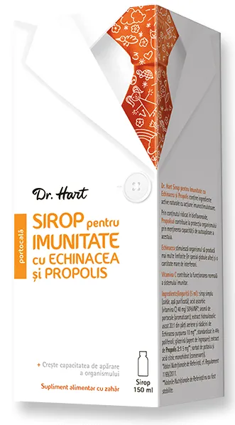Dr.Hart Sirop pentru imunitate cu echinacea si propolis, 150ml