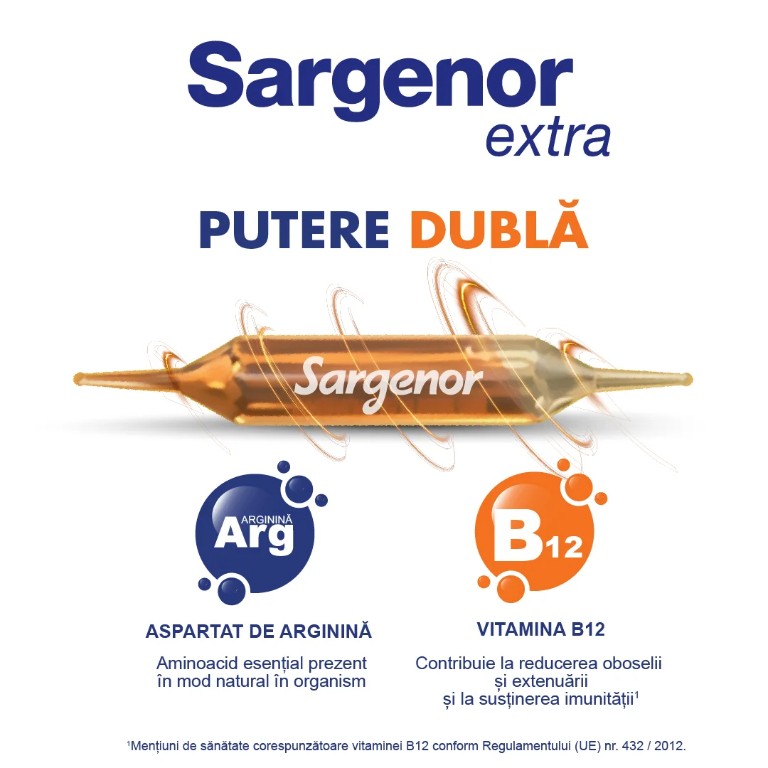 Sargenor Extra Solutie orala, 5ml x 20 fiole, Viatris