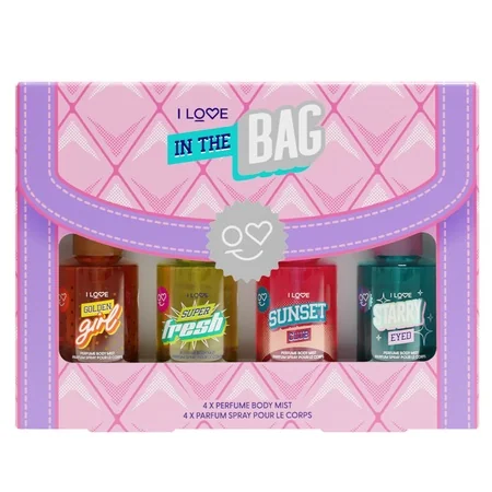 Pachet Spray de corp In The Bag, 4 bucati, I Love Cosmetics