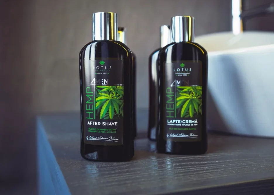 Lotiune dupa ras cu extract de ulei de canabis sativa Hemp 4 Men, 150ml, Lotus Cosmetics