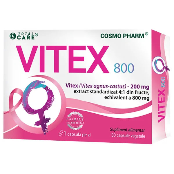Vitex 800, 30 capsule vegetale, Cosmopharm