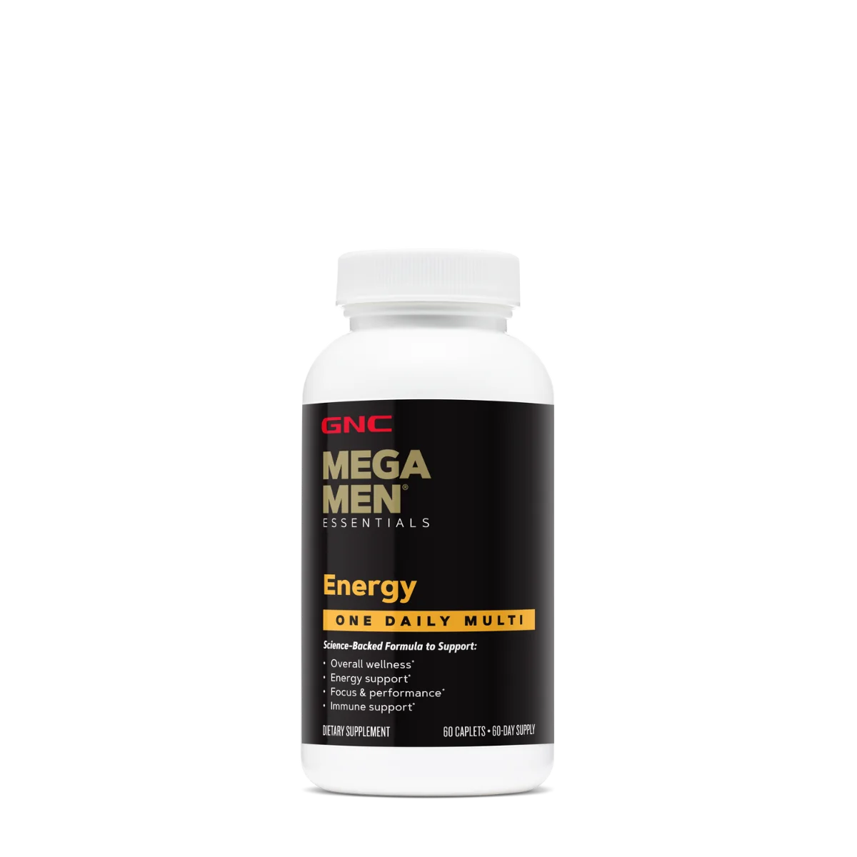 Complex de multivitamine pentru barbati® Energie si Metabolism Mega Men®, 60 tablete, GNC 