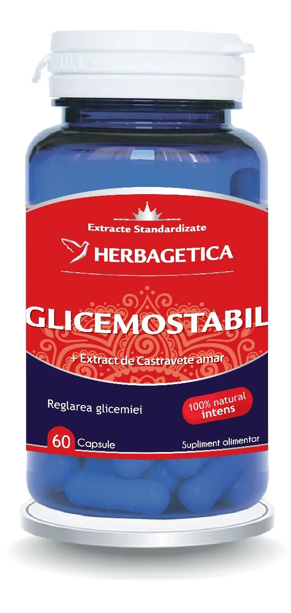 Glicemostabil, 60 capsule, Herbagetica