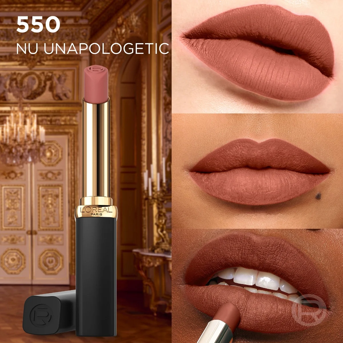Ruj mat Color Riche Nudes of Worth 550 Le Nude Unapologetic, 4.8g, L'Oreal Paris