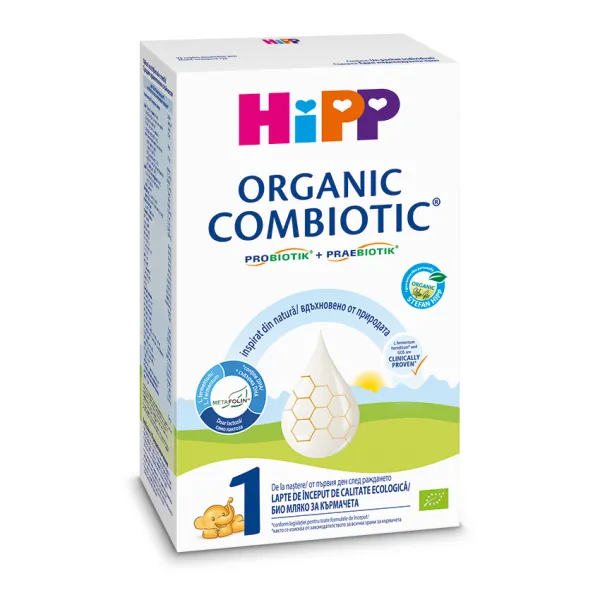 Lapte praf Organic Combiotic 1 incepand de la nastere, 300g, HiPP