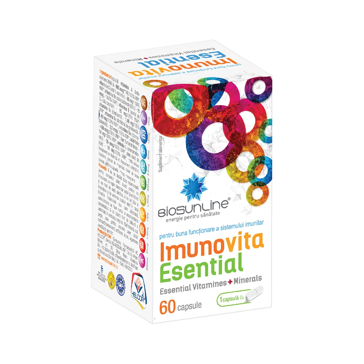 Imunovita Esential, 60 comprimate, BioSunLine