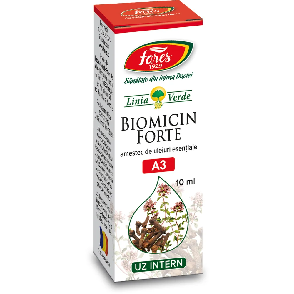 Ulei esential Biomicin Forte A3, 10ml, Fares