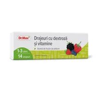 Dr. Max Drajeuri cu dextroza si vitamine, 14 drajeuri