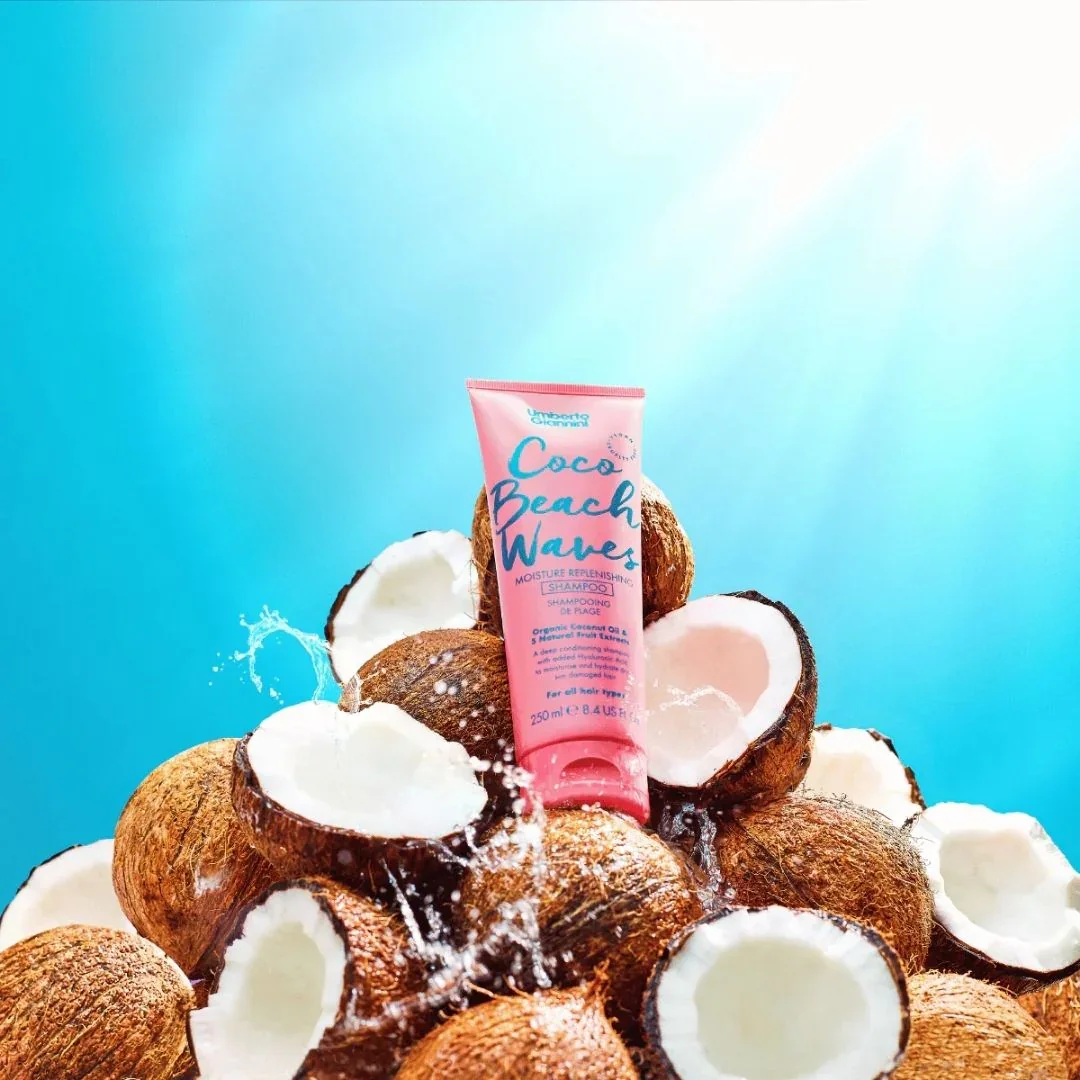 Sampon hidratant pentru bucle lejere Coco Beach Waves, 250ml, Umberto Giannini