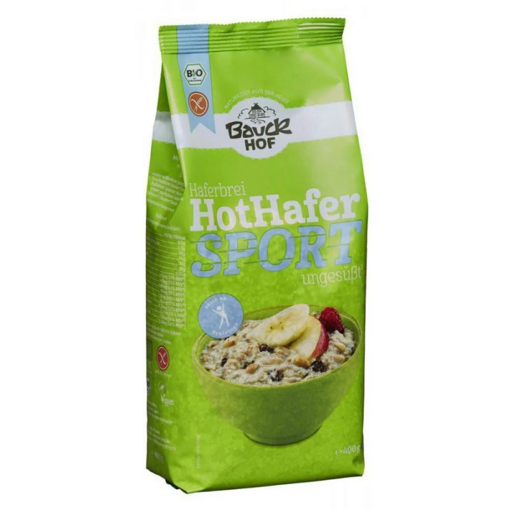 Terci din ovaz fara gluten Protein Sport Bio, 400g, Bauckhof