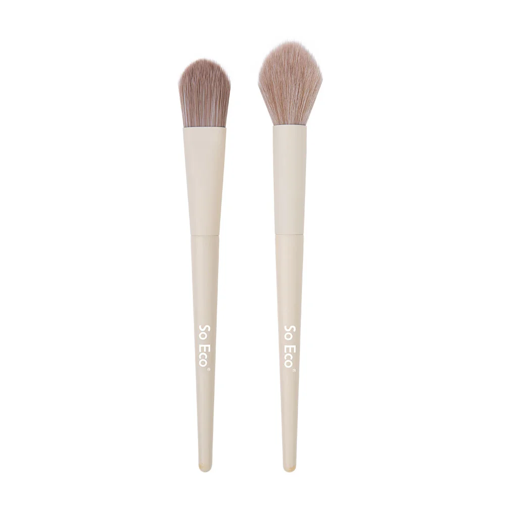 Set 2 pensule ecologice pentru Contour & Highlight, 1 bucata, So Eco