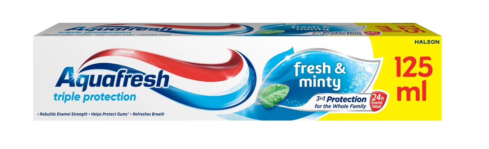 Pasta de dinti cu protectie tripla Fresh & Minty, 125ml, Aquafresh