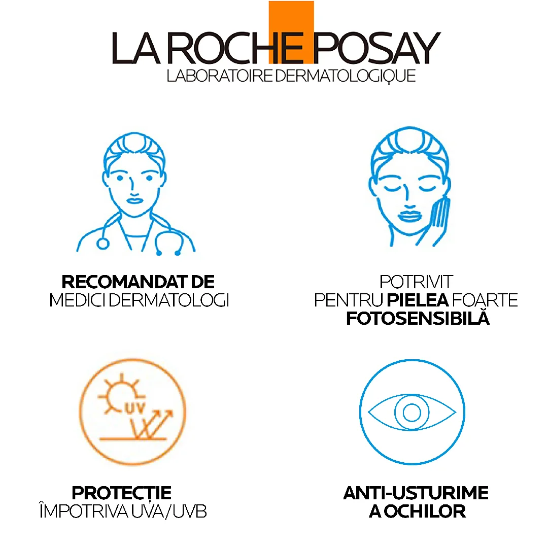 Serum solar cu protectie impotriva radiatiilor UV si a poluarii SPF 50+ Anthelios UVAir, 50ml, La Roche-Posay