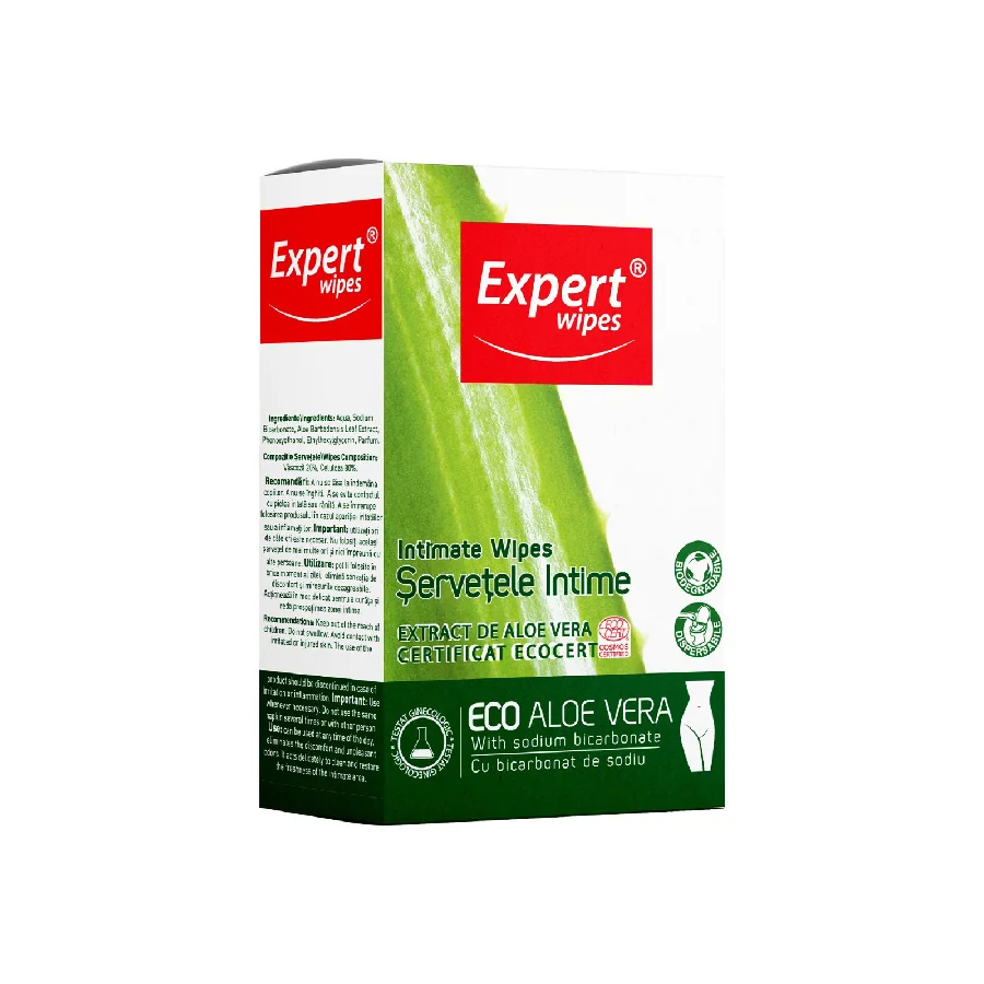 Servetele pentru igiena intima, 10 bucati, Expert Wipes