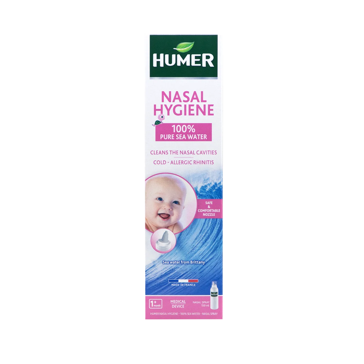 Spray nazal cu apa de mare pentru copii, 150ml, Humer | Dr.Max Farmacie