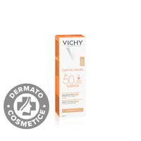 Crema colorata anti-pete pigmentare cu protectie solara SPF 50+ pentru fata Capital Soleil, 50ml, Vichy