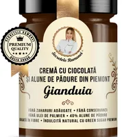 Crema de ciocolata cu alune de padure din Piemont Secretele Ramonei, 350g, Laboratoarele Remedia