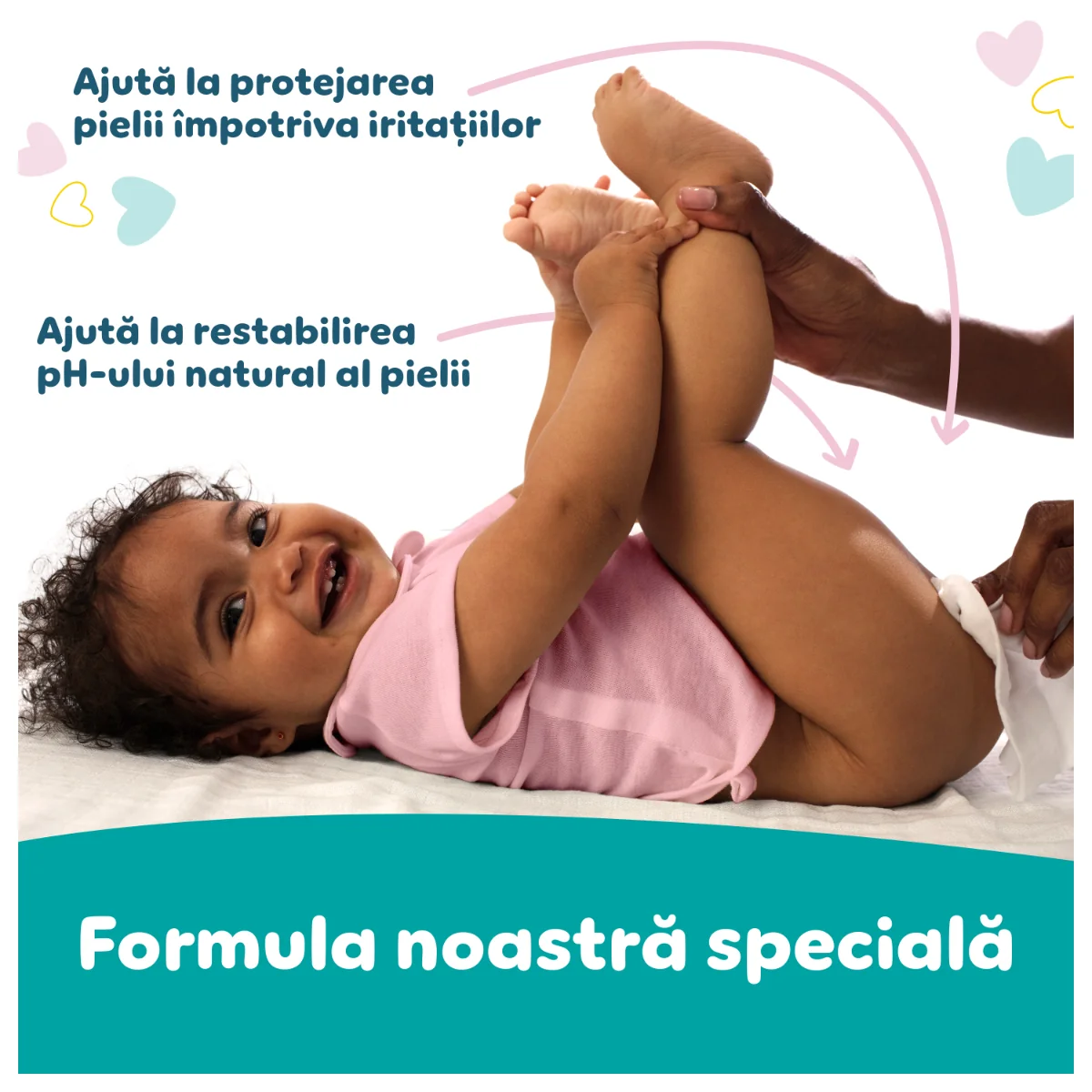 Servetele umede Sensitive, 52 bucati, Pampers