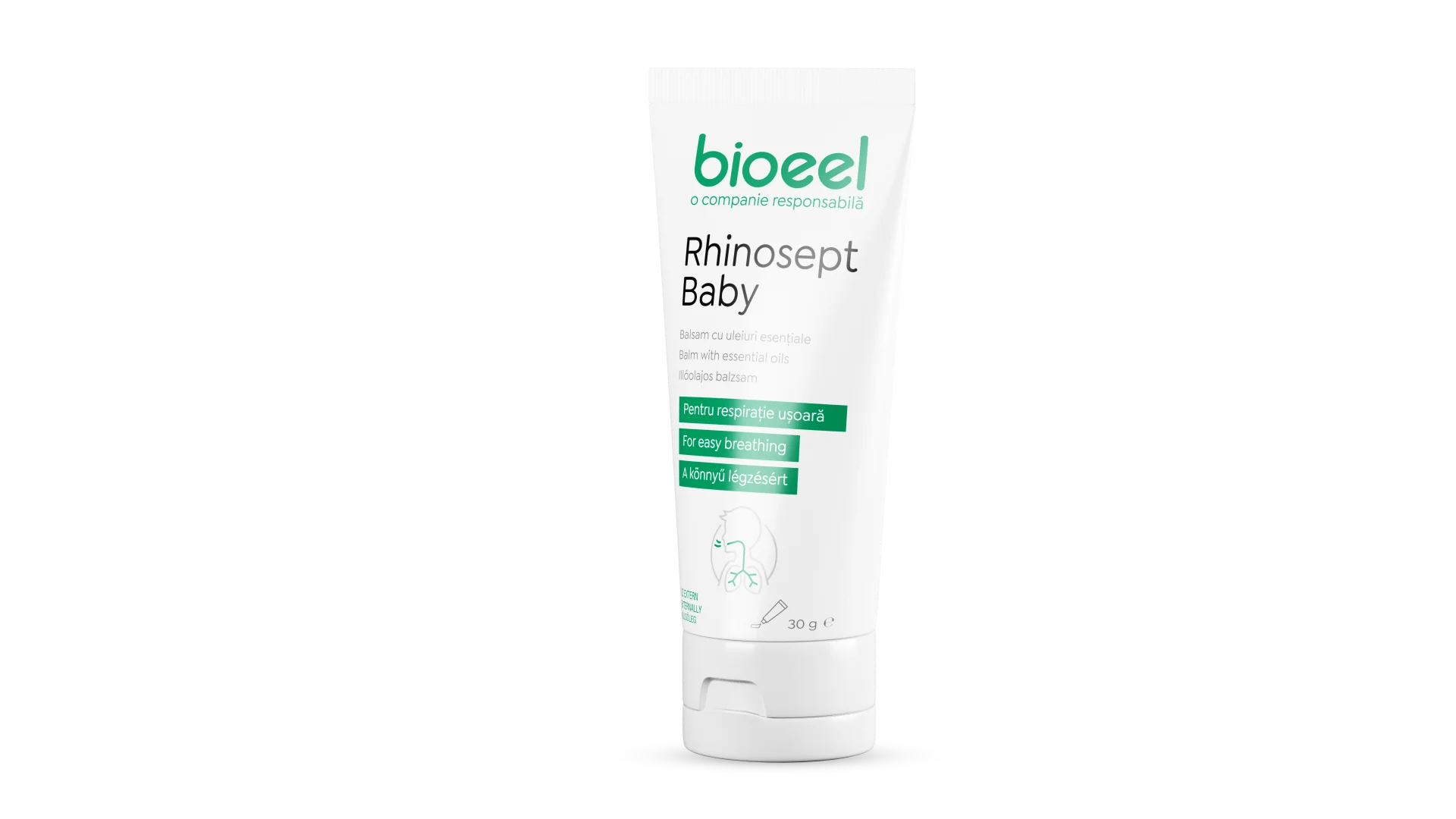 Rhinosept Baby balsam cu uleiuri esentiale, 30g, Bioeel