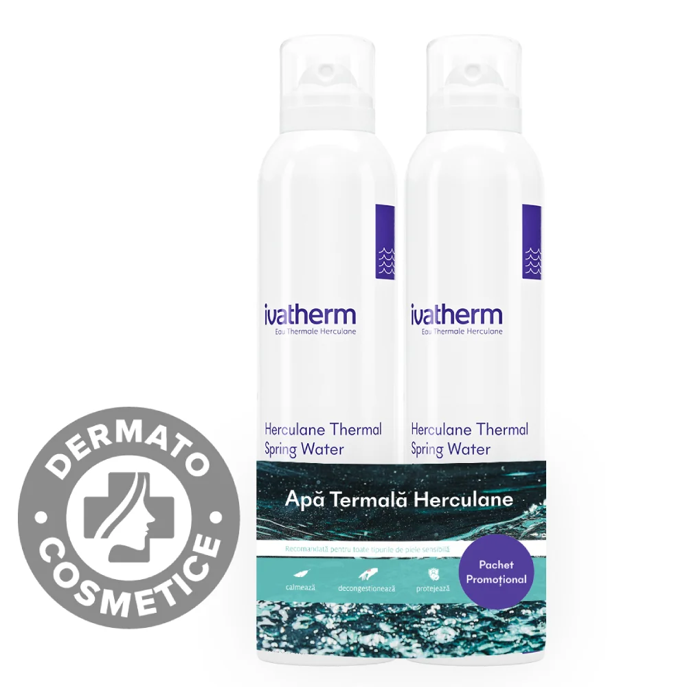 Pachet Apa termala Herculane spray 200ml + 200ml, Ivatherm