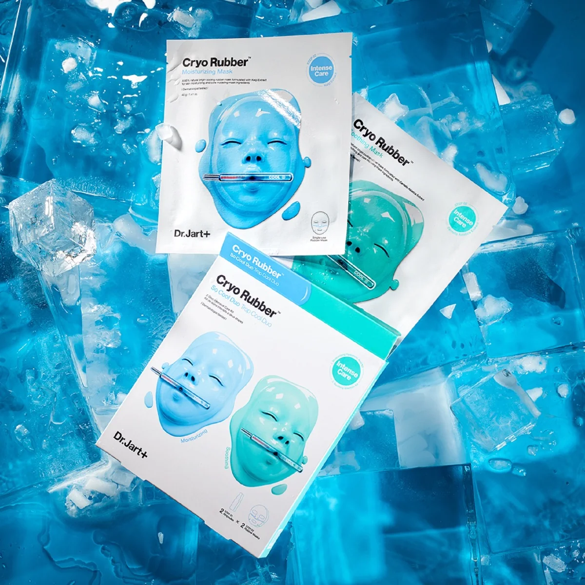 Masca de fata cu Acid Hialuronic pentru hidratare Cryo Rubber, 4g + 40g, Dr. Jart+