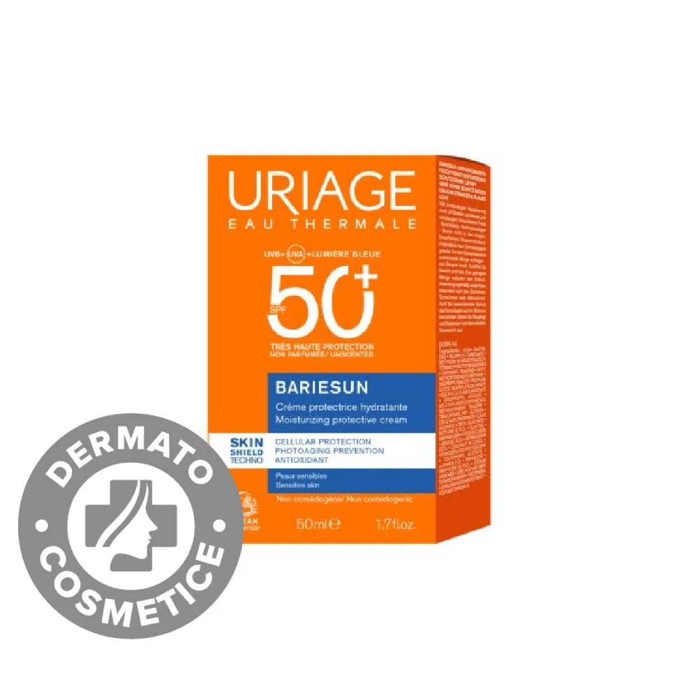 Crema protectie solara fara parfum SPF50+ Bariesun, 50ml, Uriage