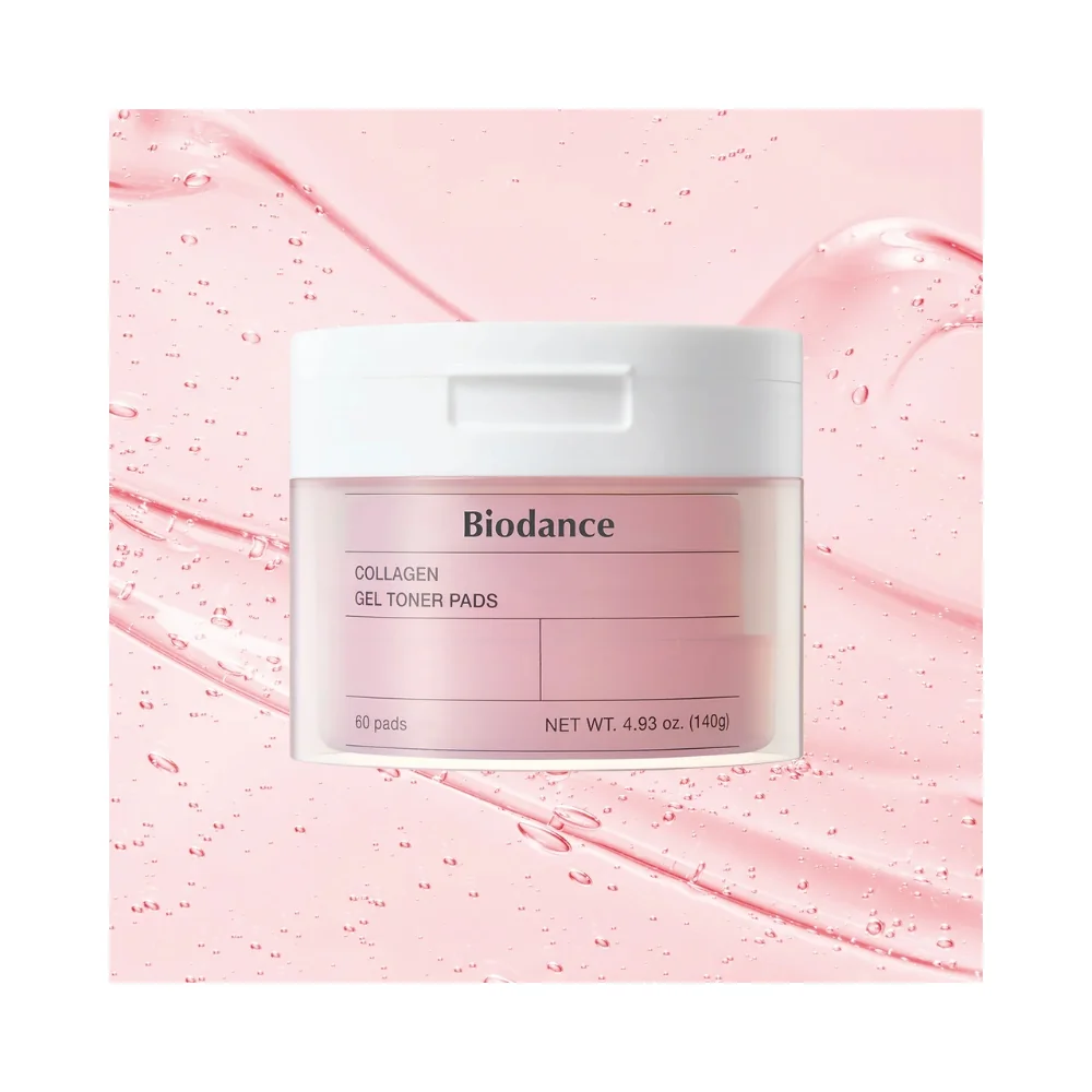 Dischete umede cu colagen Gel Toner Pads, 60 bucati, Biodance