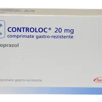 Controloc 20 mg comprimate gastro-rezistente, 30 comprimate filmate, Nycomed