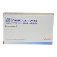 Controloc 20 mg comprimate gastro-rezistente, 30 comprimate filmate, Nycomed