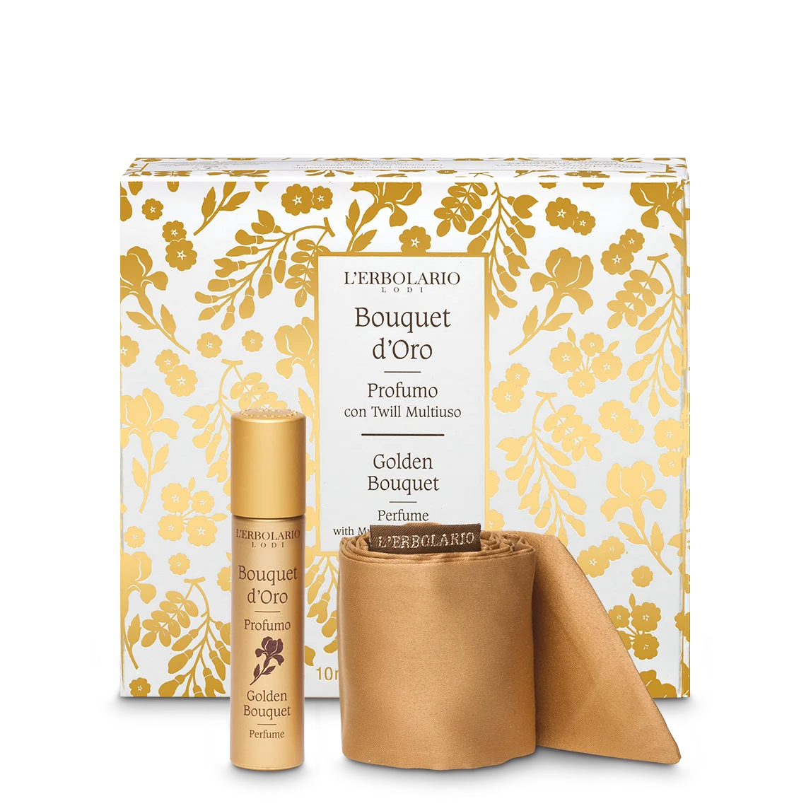 L'Erbolario Parfum cu bratara multifunctionala Golden Bouquet, 10ml
