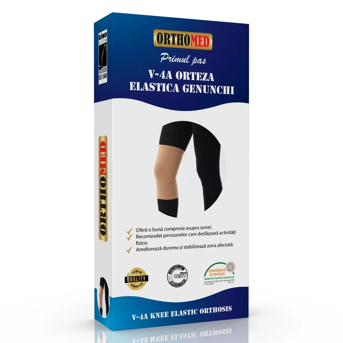 Orteza elastica pentru genunchi marimea XL, 1 bucata, Orthomed