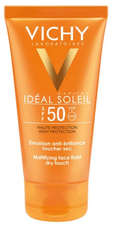 Emulsie matifianta pentru fata Dry touch Ideal Soleil, SPF50, 50ml, Vichy