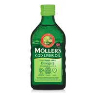 Ulei din ficat de cod cu aroma de mere verzi, 250ml, Moller's