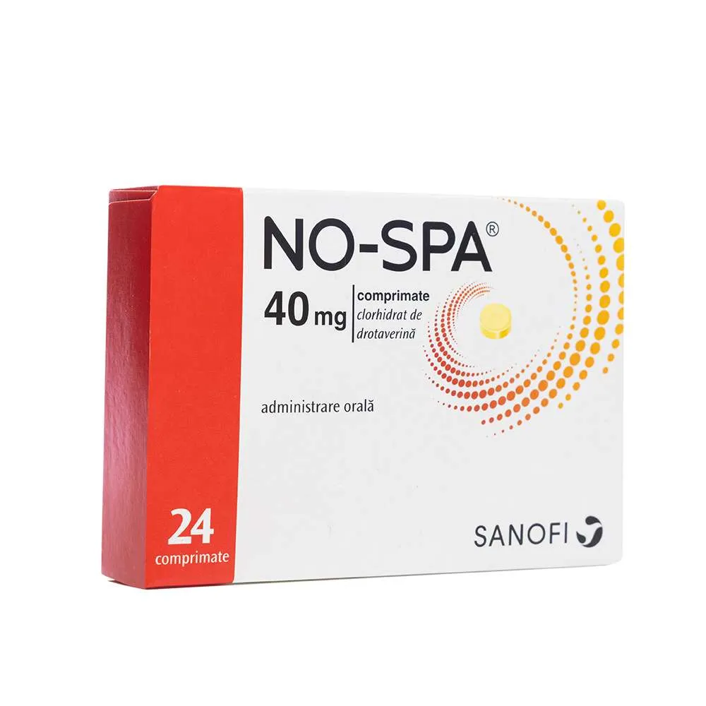 No-Spa 40 mg, 24 comprimate, Sanofi 